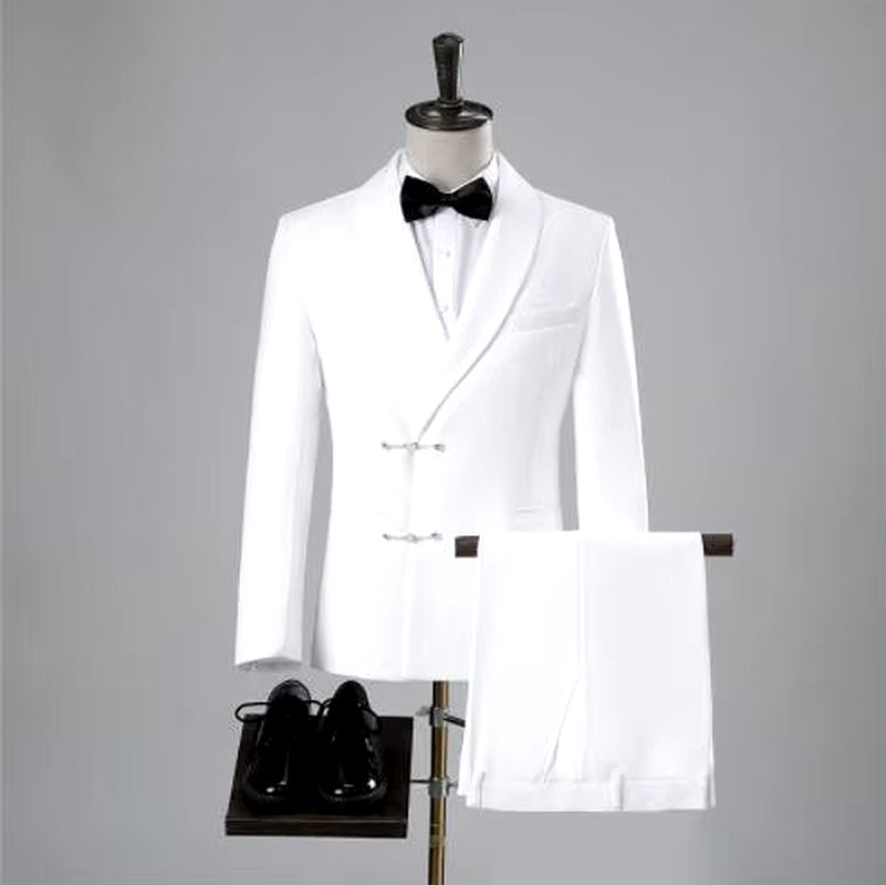 Custom Retro Frog Black Prom Suits Mens for Wedding Formal Groom Party Fashion Tuxedos Dance Mans Loose and Comfortable Blazers