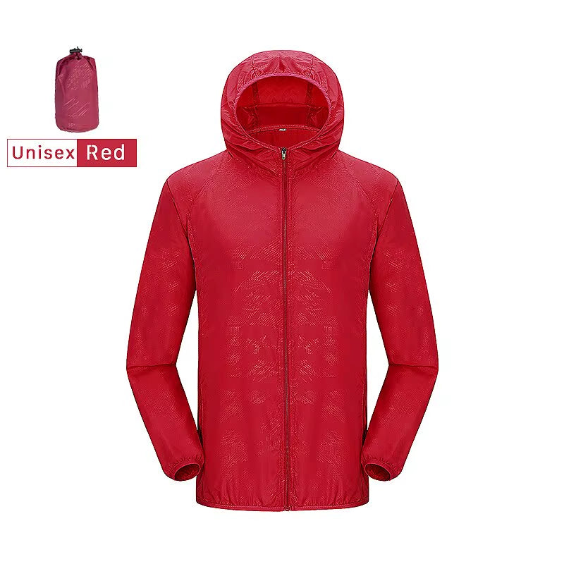 Unisex Hiking Jacket Men Women Waterproof Quick Dry Camping Windbreaker Trekking Fishing Rain Coat Outdoor anti UV Clothes
