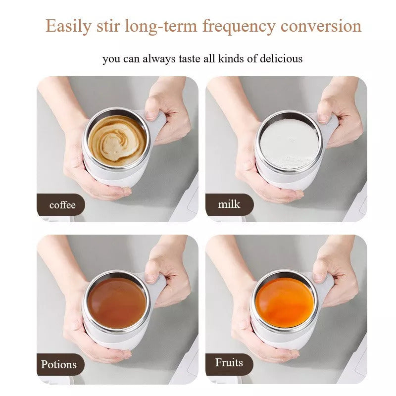 Rechargeable Automatic Self-Stirring Magnetic Cup – Smart Coffee Mixer