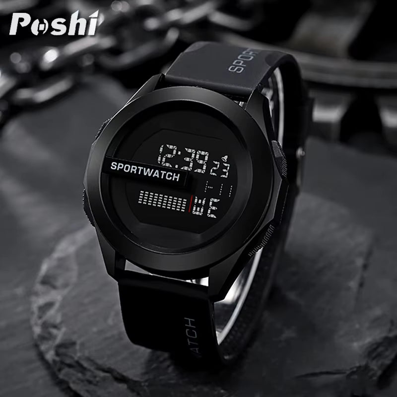 Sport Electronic Watch for Man Luxury Digital Wristwatch Stopwatch Luminous with Date Week Waterproof Men Watches