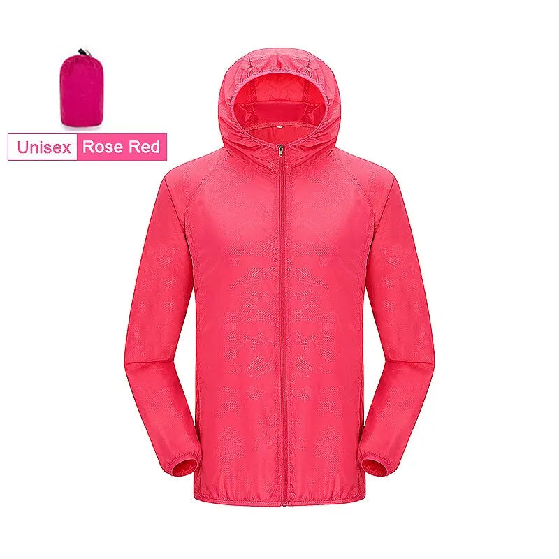 Unisex Hiking Jacket Men Women Waterproof Quick Dry Camping Windbreaker Trekking Fishing Rain Coat Outdoor anti UV Clothes
