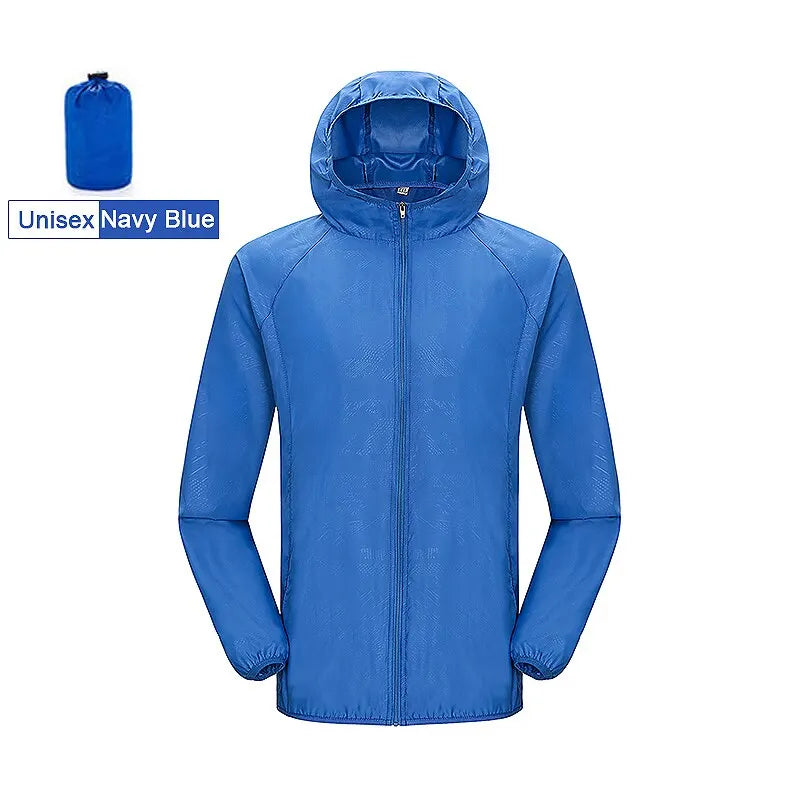 Unisex Hiking Jacket Men Women Waterproof Quick Dry Camping Windbreaker Trekking Fishing Rain Coat Outdoor anti UV Clothes