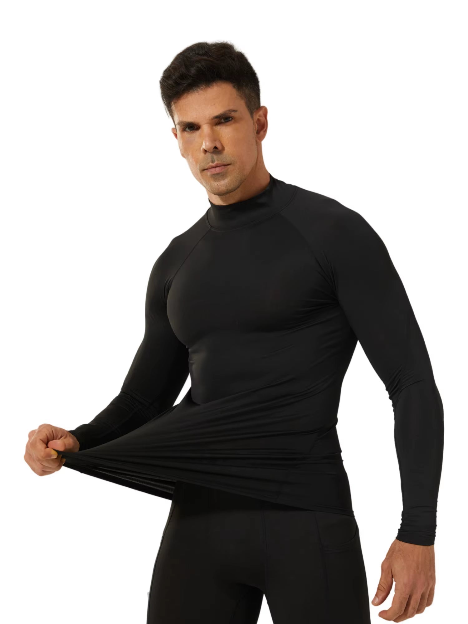 Men'S Compression Shirts Long Sleeve Athletic Workout Tops Gym Undershirts Active Sports Baselayers