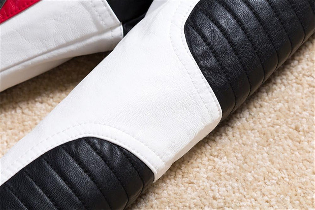 Boys Leather Motorcycle Pilot Jackets Toddler Coats