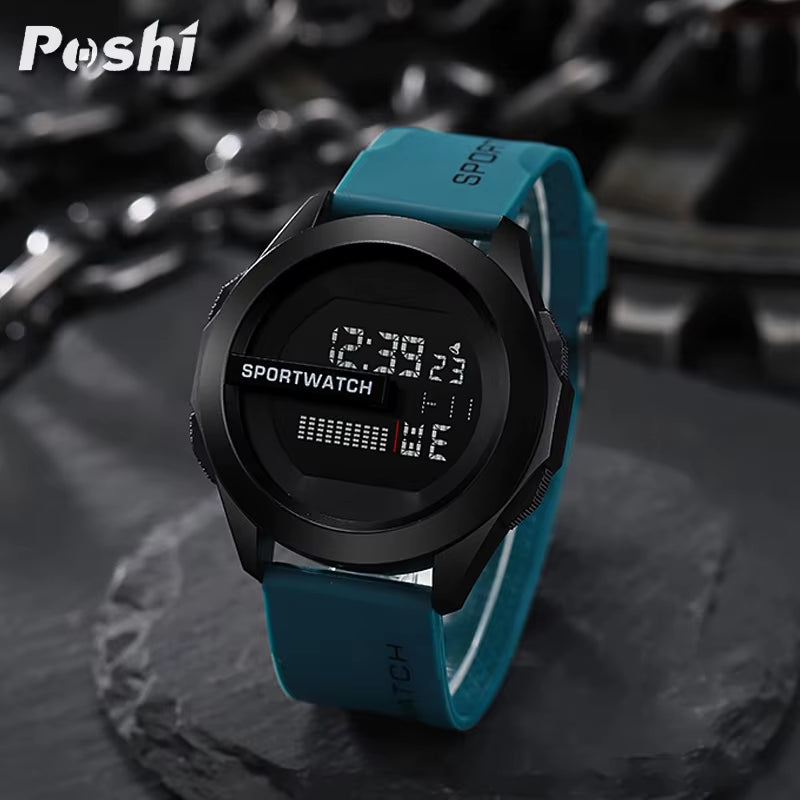 Sport Electronic Watch for Man Luxury Digital Wristwatch Stopwatch Luminous with Date Week Waterproof Men Watches